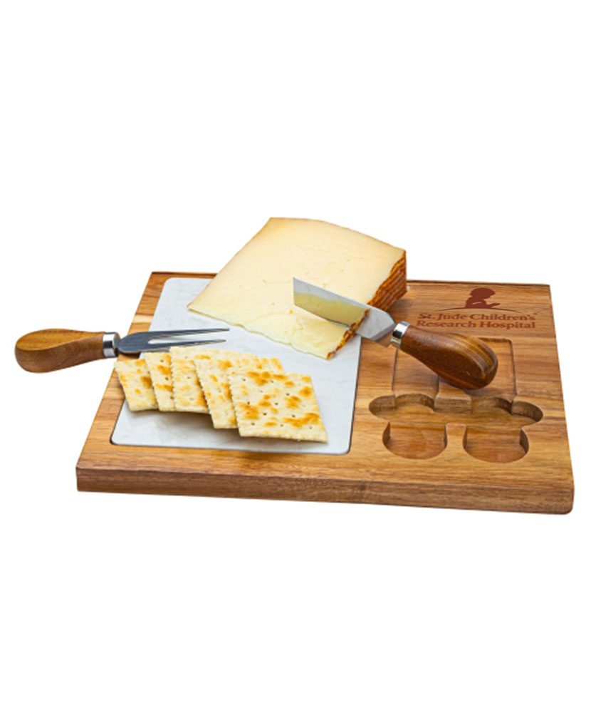 Primary image St. Jude Marble Finished Cheese Board 4-Pc Set